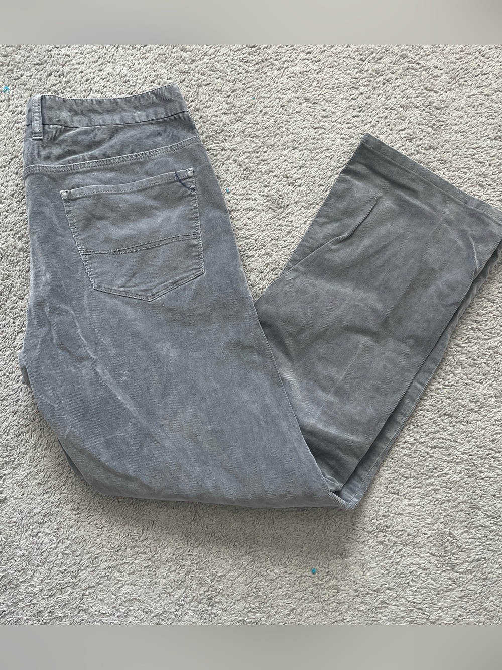 Tommy Bahama Authentic Corduroy Pants Men 34x34 Grey Stretch Cotton Blend